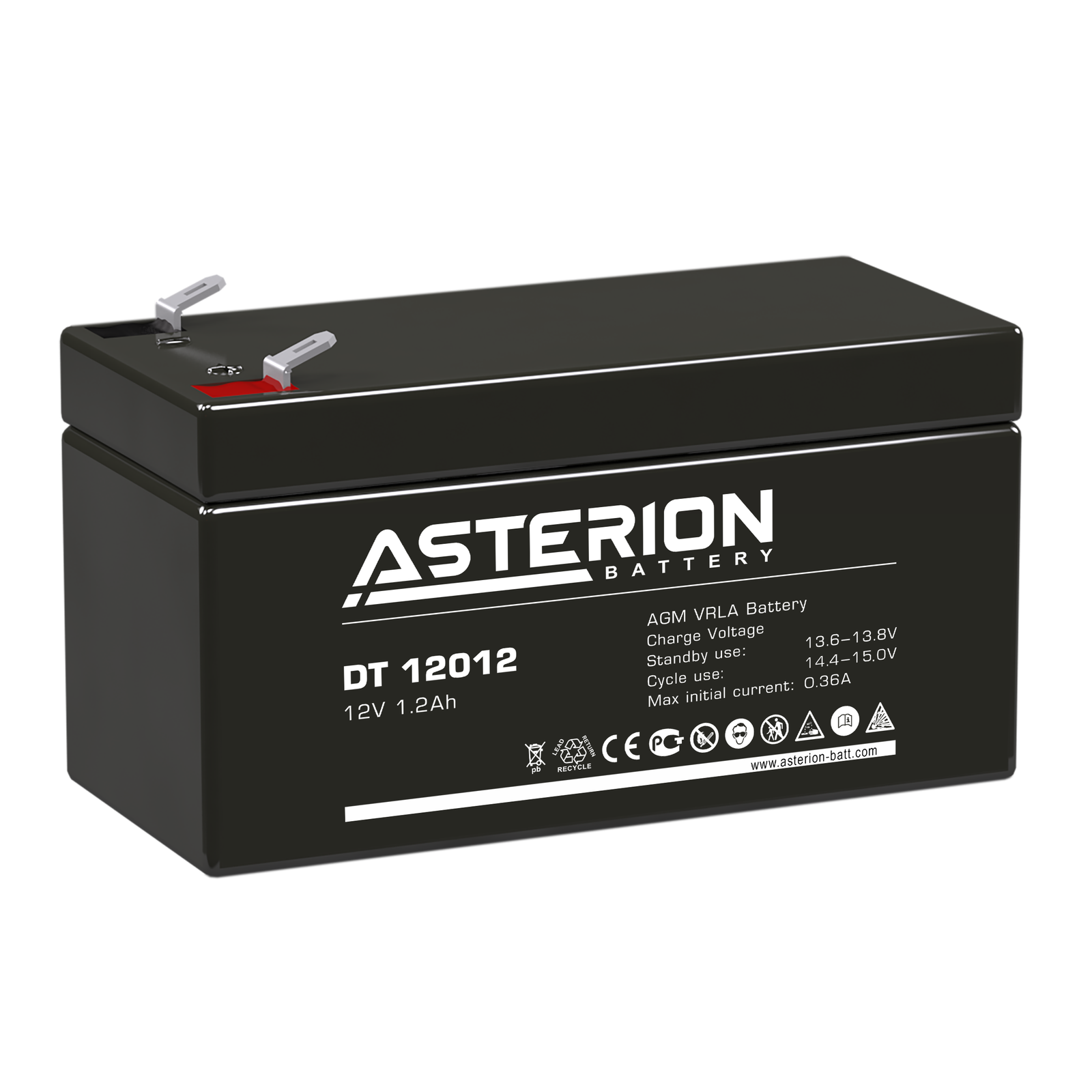 asterion akü, ups aküsü, kgk aküsü, kesintisiz güç kaynağı akü, yangın sistemleri akü, akü, 12v akü, 1.2ah akü