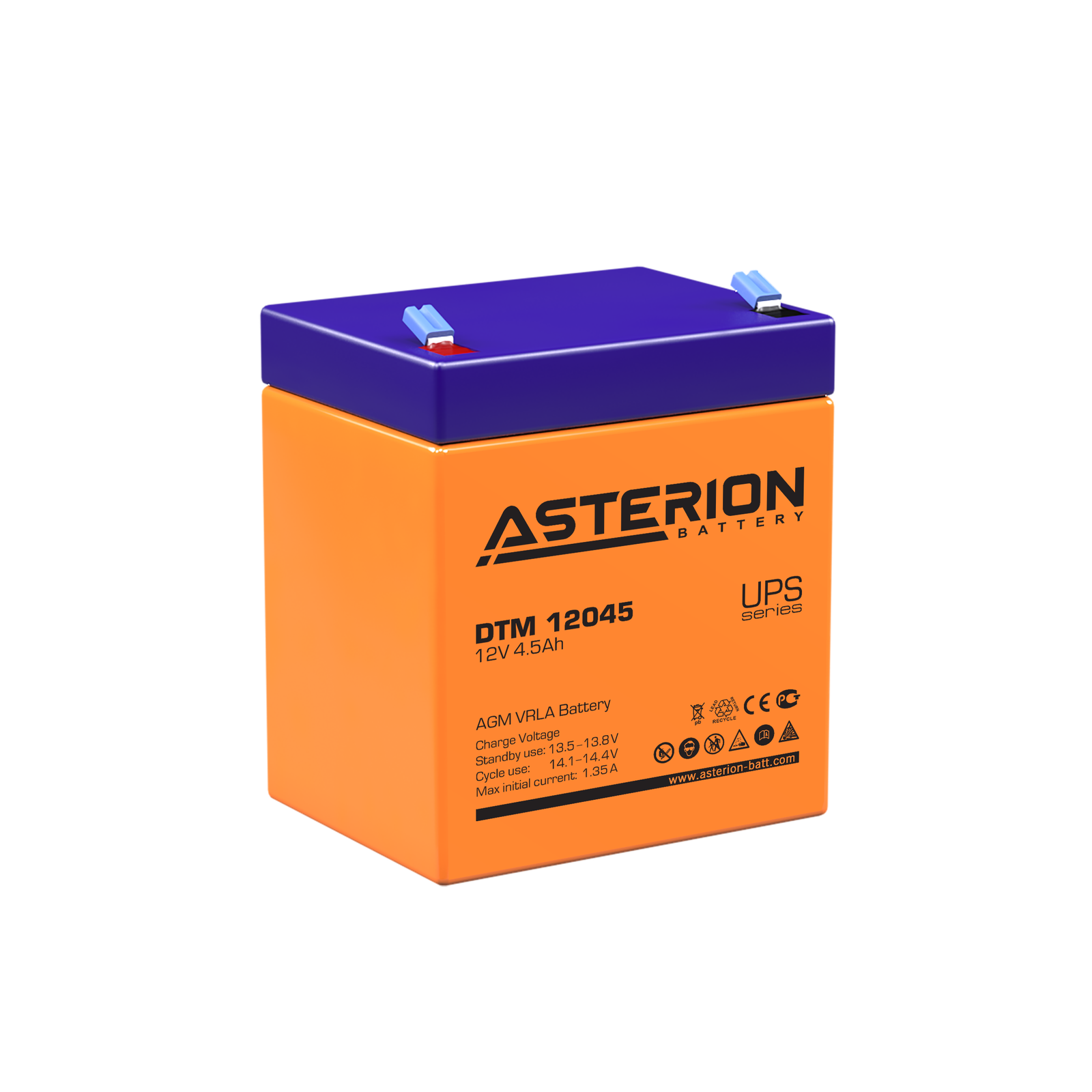 asterion akü, ups aküsü, kgk aküsü, kesintisiz güç kaynağı akü, yangın sistemleri akü, akü, 12v akü, 4.5ah akü